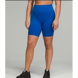 Lululemon High-Rise Short 8" Inseam in Blazer Blue Tone Women's Size 6